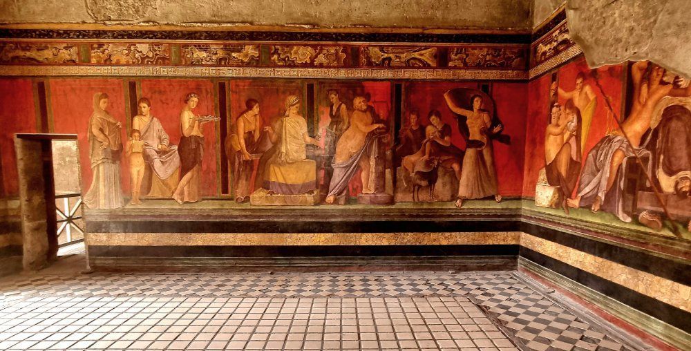 Visitas guiadas na Villa dos Mistérios de Pompeia