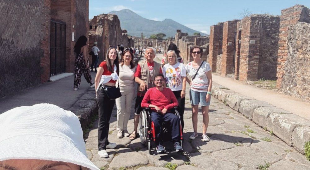 Visitas guiadas em Pompeia para pessoas em cadeira de rodas