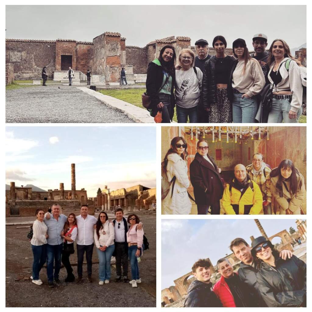 Algumas das nossas visitas em Pompeia