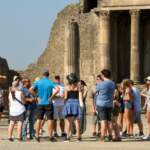 A que horas são as visitas guiadas em Pompeia?